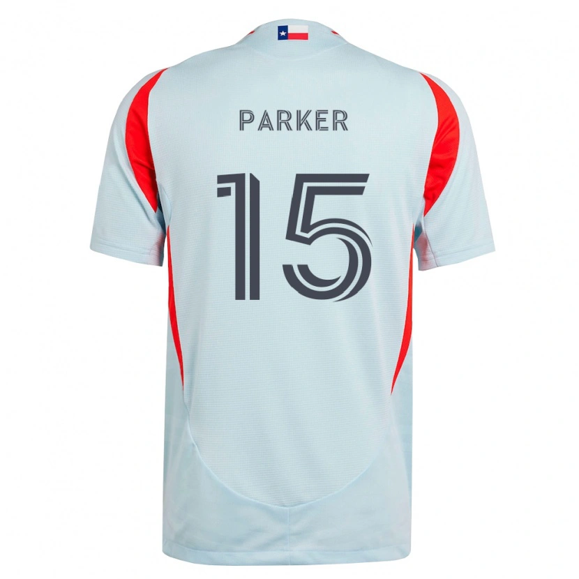 Danxen Mujer Camiseta Isaiah Parker #15 Gris Oscuro Blanco Rojo 2ª Equipación 2026/27 La Camisa México