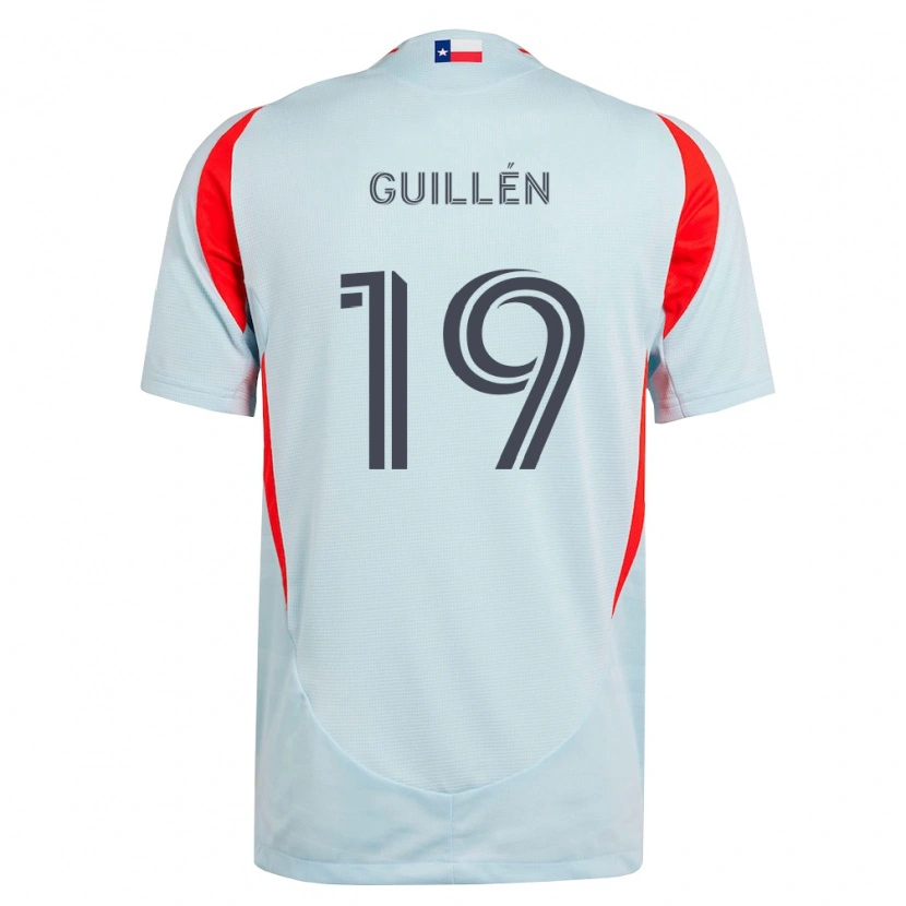 Danxen Mujer Camiseta Christian Guillén #19 Gris Oscuro Blanco Rojo 2ª Equipación 2026/27 La Camisa México