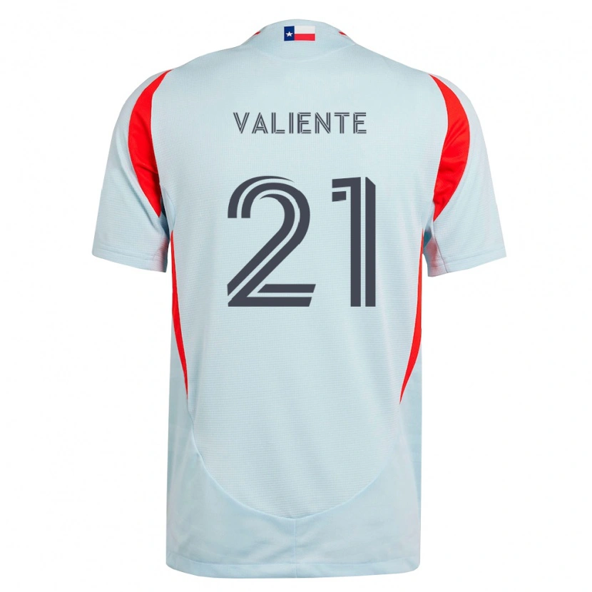 Danxen Mujer Camiseta Joaquín Valiente #21 Gris Oscuro Blanco Rojo 2ª Equipación 2026/27 La Camisa México