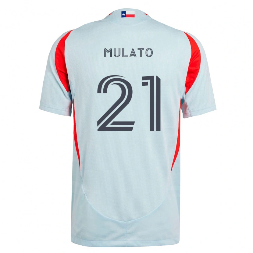 Danxen Mujer Camiseta José Mulato #21 Gris Oscuro Blanco Rojo 2ª Equipación 2026/27 La Camisa México