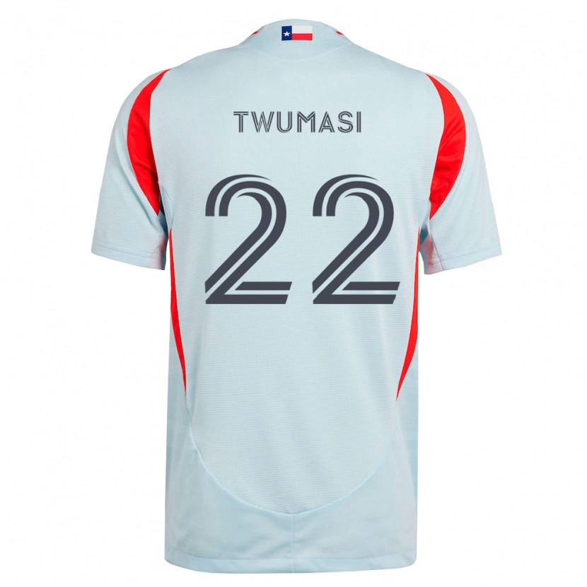 Danxen Mujer Camiseta Ema Twumasi #22 Gris Oscuro Blanco Rojo 2ª Equipación 2026/27 La Camisa México