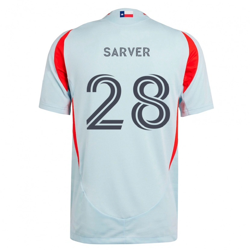 Danxen Mujer Camiseta Sam Sarver #28 Gris Oscuro Blanco Rojo 2ª Equipación 2026/27 La Camisa México