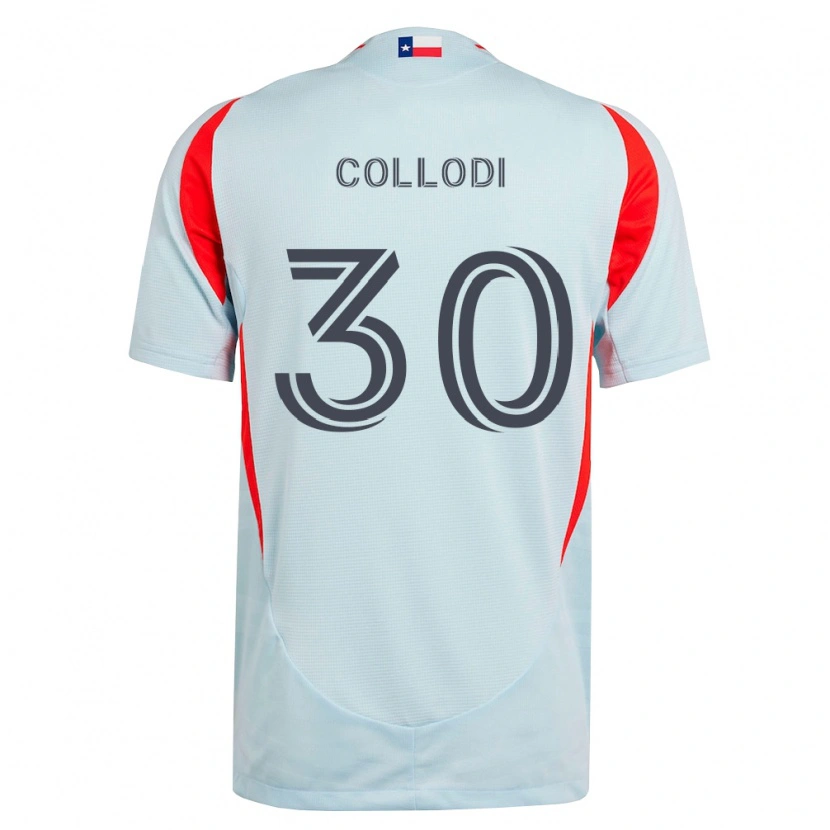 Danxen Mujer Camiseta Michael Collodi #30 Gris Oscuro Blanco Rojo 2ª Equipación 2026/27 La Camisa México
