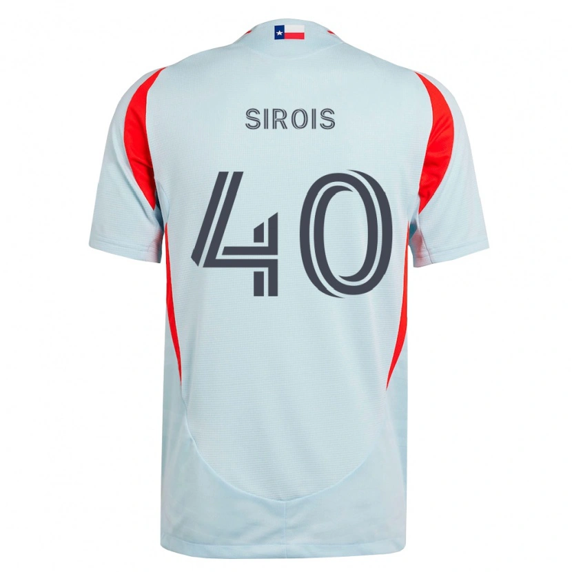 Danxen Mujer Camiseta Jonathan Sirois #40 Gris Oscuro Blanco Rojo 2ª Equipación 2026/27 La Camisa México
