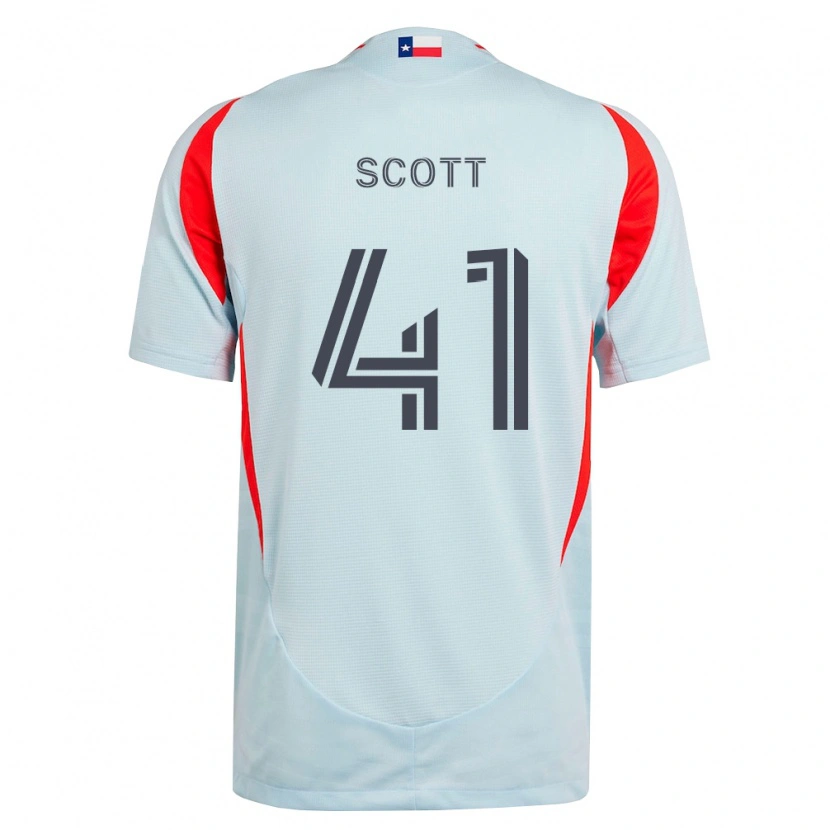 Danxen Mujer Camiseta Tarik Scott #41 Gris Oscuro Blanco Rojo 2ª Equipación 2026/27 La Camisa México