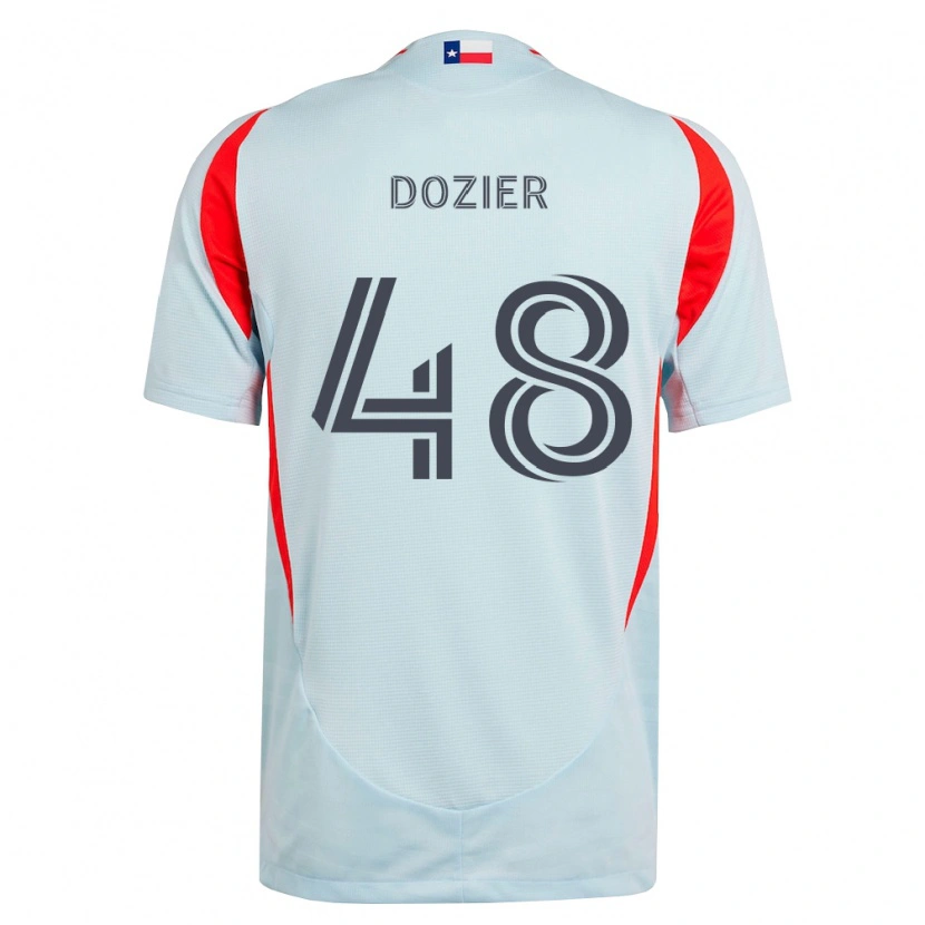 Danxen Mujer Camiseta Jonathon Dozier #48 Gris Oscuro Blanco Rojo 2ª Equipación 2026/27 La Camisa México