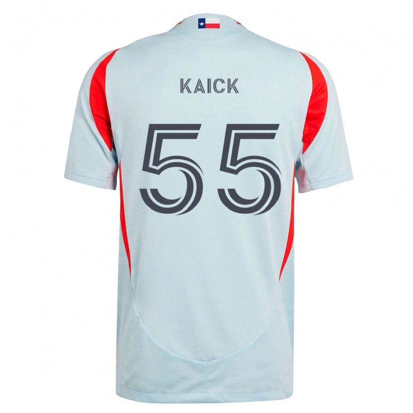 Danxen Mujer Camiseta Kaick Da Silva Ferreira #55 Gris Oscuro Blanco Rojo 2ª Equipación 2026/27 La Camisa México