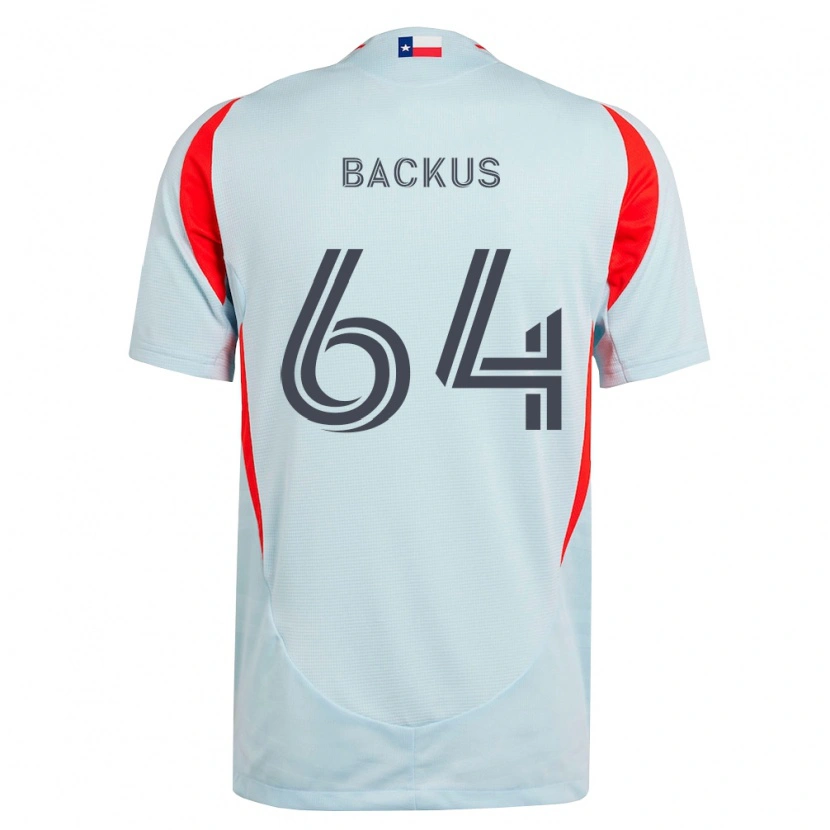 Danxen Mujer Camiseta Braeden Backus #64 Gris Oscuro Blanco Rojo 2ª Equipación 2026/27 La Camisa México
