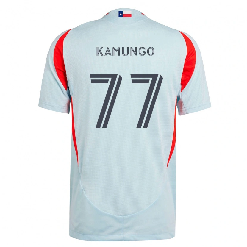 Danxen Mujer Camiseta Bernard Kamungo #77 Gris Oscuro Blanco Rojo 2ª Equipación 2026/27 La Camisa México
