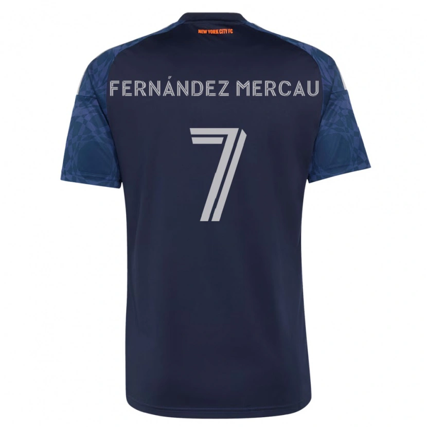 Danxen Mujer Camiseta Nicolás Fernández Mercau #7 Azul Profundo Blanco 2ª Equipación 2026/27 La Camisa México