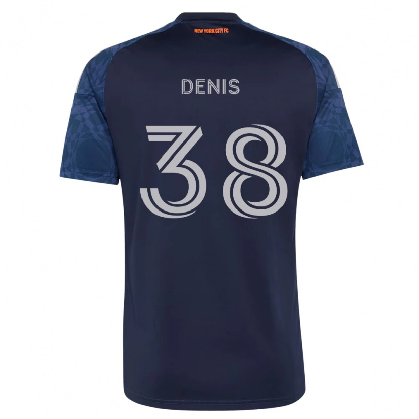 Danxen Mujer Camiseta John Denis #38 Azul Profundo Blanco 2ª Equipación 2026/27 La Camisa México