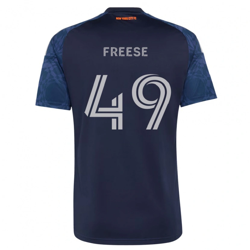 Danxen Mujer Camiseta Matt Freese #49 Azul Profundo Blanco 2ª Equipación 2026/27 La Camisa México