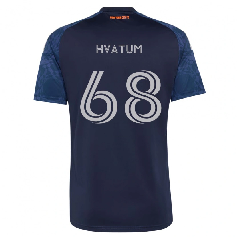 Danxen Mujer Camiseta Henrik Hvatum #68 Azul Profundo Blanco 2ª Equipación 2026/27 La Camisa México