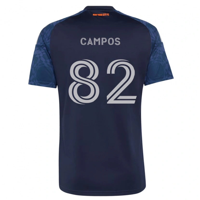 Danxen Mujer Camiseta Adonis Campos #82 Azul Profundo Blanco 2ª Equipación 2026/27 La Camisa México