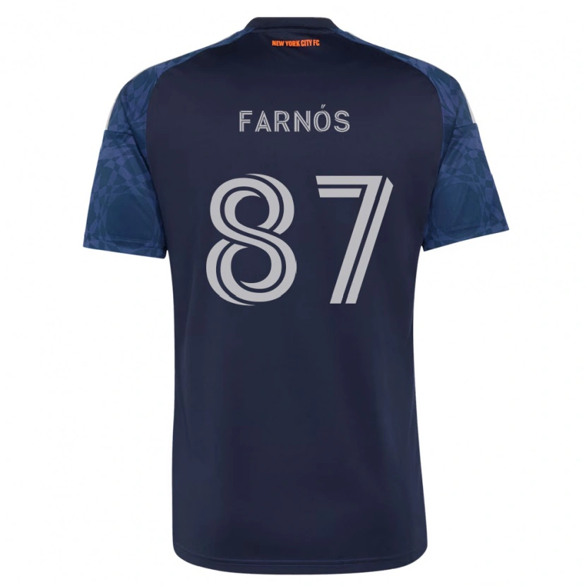 Danxen Mujer Camiseta Arnau Farnós #87 Azul Profundo Blanco 2ª Equipación 2026/27 La Camisa México
