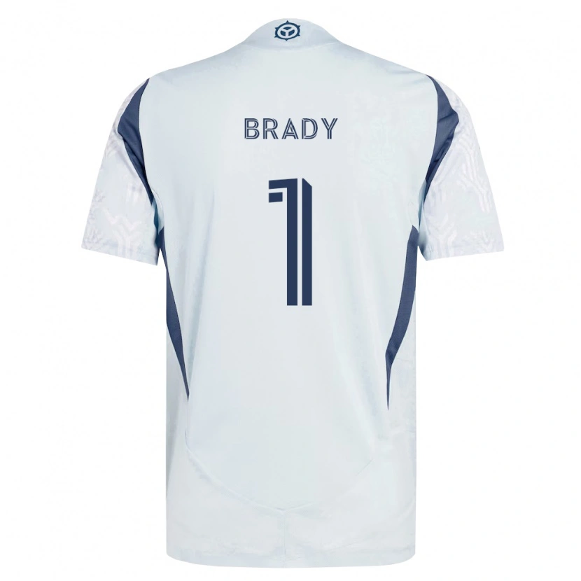 Danxen Mujer Camiseta Chris Brady #1 Azul Gris Blanco 2ª Equipación 2026/27 La Camisa México