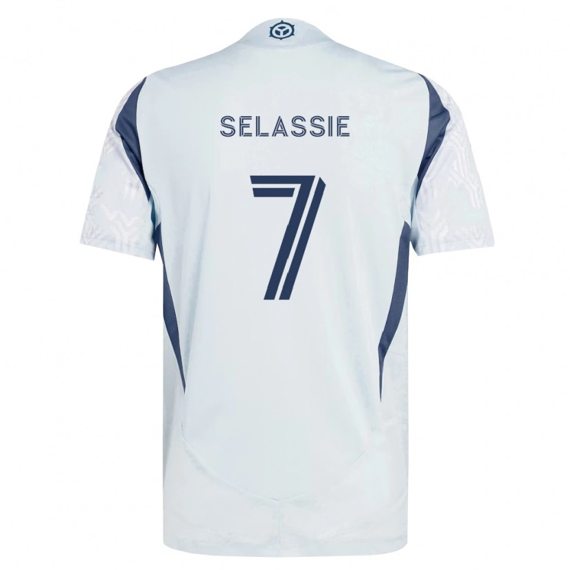 Danxen Mujer Camiseta Maren Haile-Selassie #7 Azul Gris Blanco 2ª Equipación 2026/27 La Camisa México