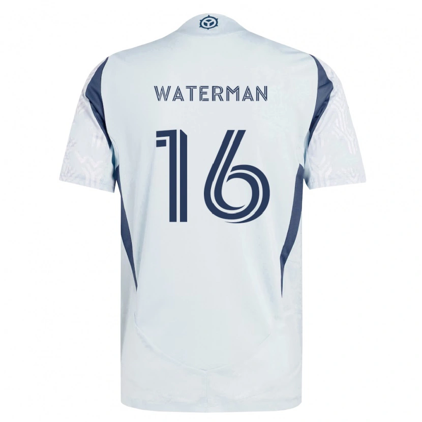 Danxen Mujer Camiseta Joel Waterman #16 Azul Gris Blanco 2ª Equipación 2026/27 La Camisa México