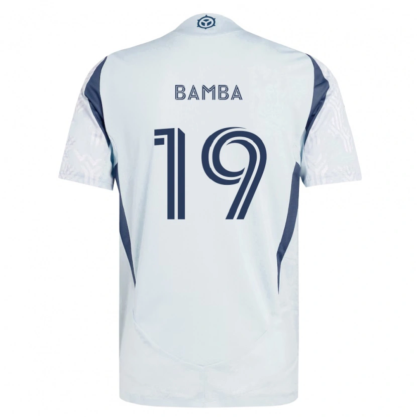 Danxen Mujer Camiseta Jonathan Bamba #19 Azul Gris Blanco 2ª Equipación 2026/27 La Camisa México