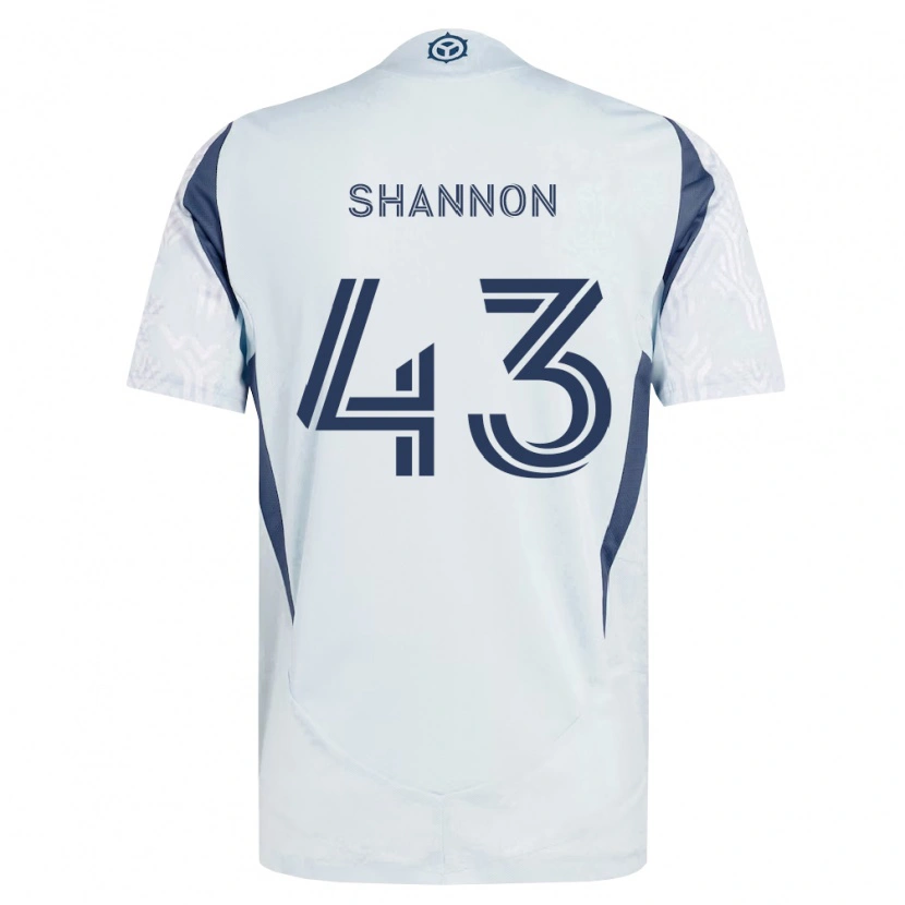 Danxen Mujer Camiseta Jaylen Shannon #43 Azul Gris Blanco 2ª Equipación 2026/27 La Camisa México