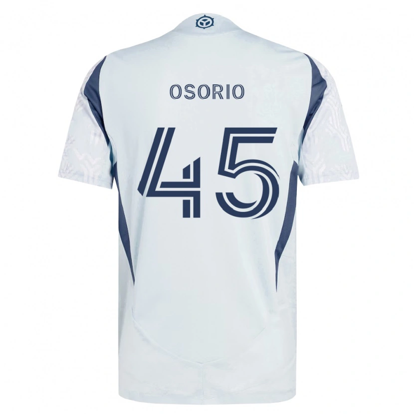 Danxen Mujer Camiseta Harold Osorio #45 Azul Gris Blanco 2ª Equipación 2026/27 La Camisa México