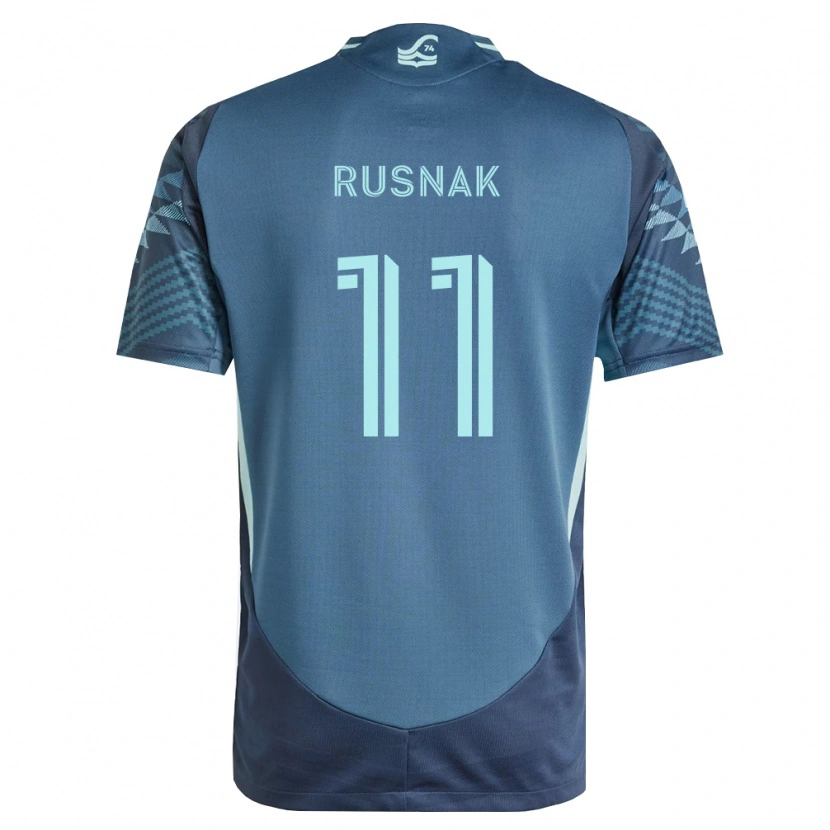 Danxen Mujer Camiseta Albert Rusnák #11 Azul Marino Verde 2ª Equipación 2026/27 La Camisa México