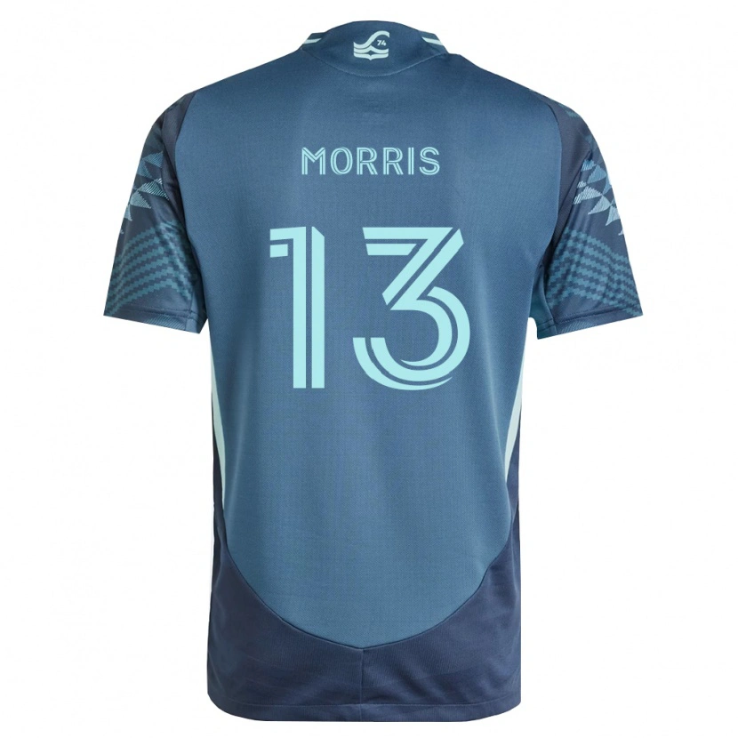 Danxen Mujer Camiseta Jordan Morris #13 Azul Marino Verde 2ª Equipación 2026/27 La Camisa México