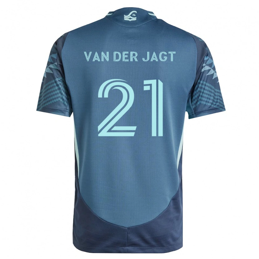 Danxen Mujer Camiseta Olivia Van Der Jagt #21 Azul Marino Verde 2ª Equipación 2026/27 La Camisa México