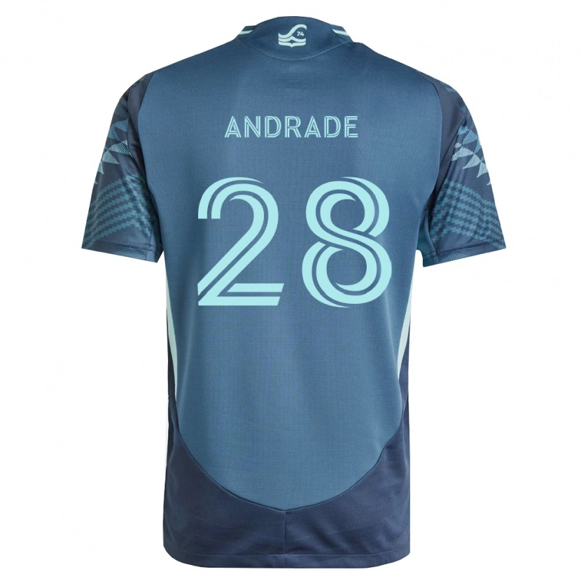 Danxen Mujer Camiseta Yeimar Gómez Andrade #28 Azul Marino Verde 2ª Equipación 2026/27 La Camisa México