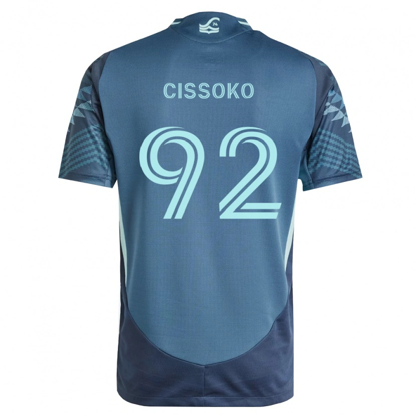 Danxen Mujer Camiseta Abdoulaye Cissoko #92 Azul Marino Verde 2ª Equipación 2026/27 La Camisa México
