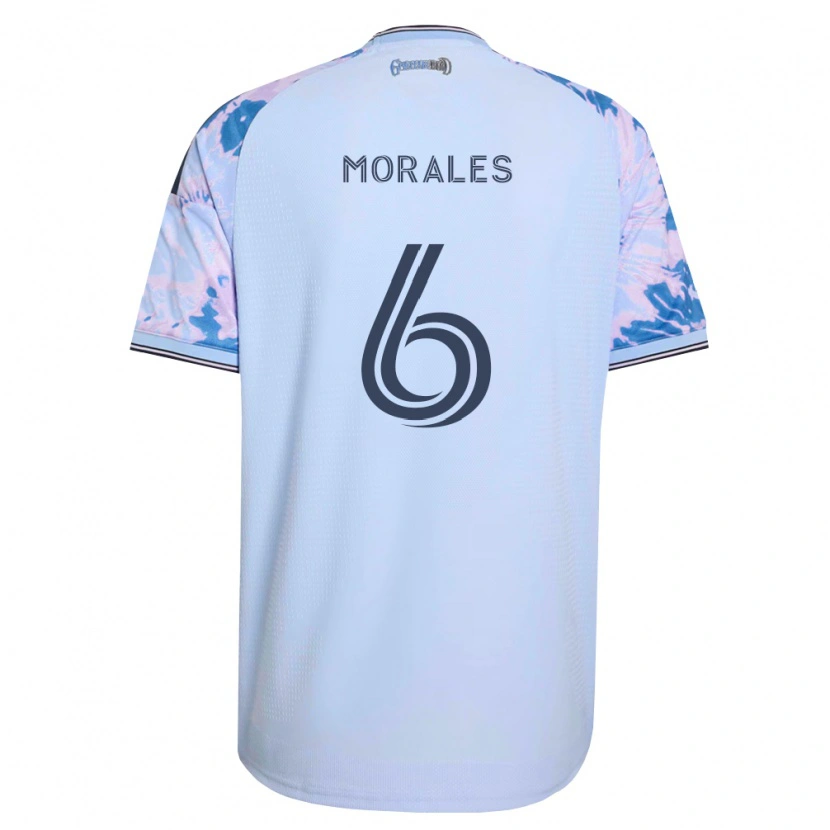 Danxen Mujer Camiseta Alfredo Morales #6 Azul Real Blanco Negro 2ª Equipación 2026/27 La Camisa México