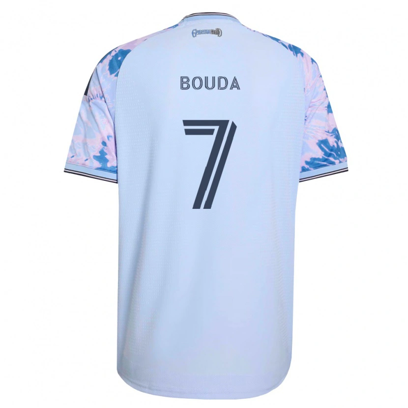 Danxen Mujer Camiseta Ousseni Bouda #7 Azul Real Blanco Negro 2ª Equipación 2026/27 La Camisa México