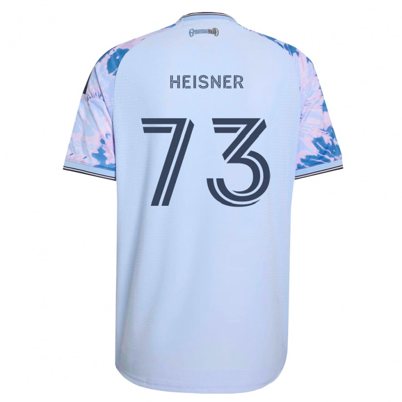 Danxen Mujer Camiseta Jacob Heisner #73 Azul Real Blanco Negro 2ª Equipación 2026/27 La Camisa México