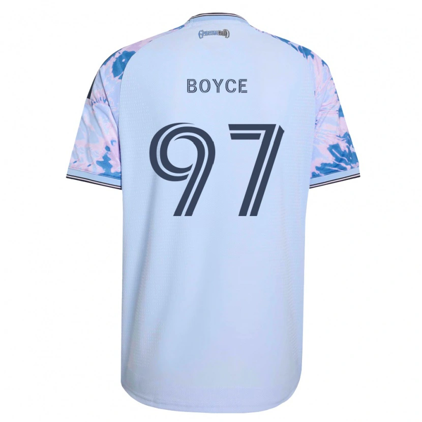 Danxen Mujer Camiseta Warren Boyce #97 Azul Real Blanco Negro 2ª Equipación 2026/27 La Camisa México