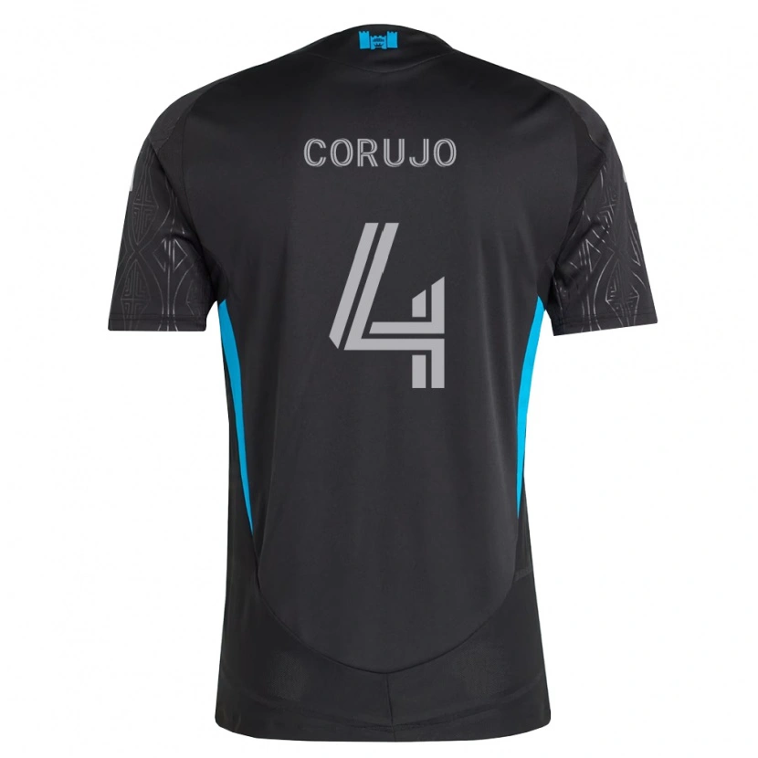 Danxen Mujer Camiseta Guzmán Corujo #4 Negro Blanco Azul Cielo 2ª Equipación 2026/27 La Camisa México