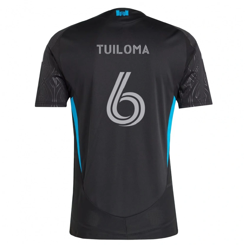 Danxen Mujer Camiseta Bill Tuiloma #6 Negro Blanco Azul Cielo 2ª Equipación 2026/27 La Camisa México