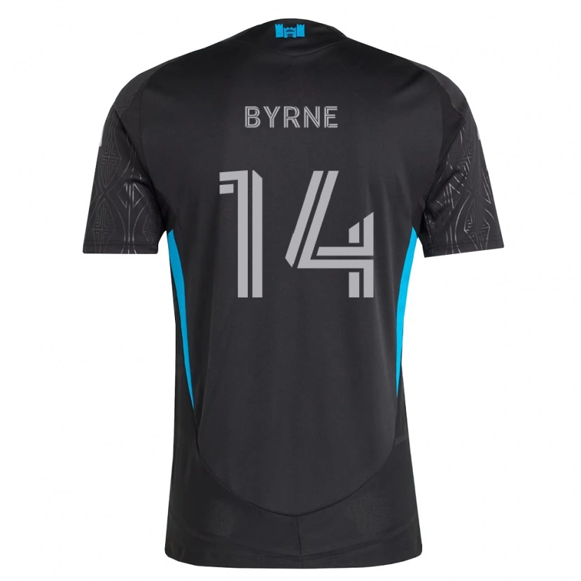 Danxen Mujer Camiseta Nathan Byrne #14 Negro Blanco Azul Cielo 2ª Equipación 2026/27 La Camisa México