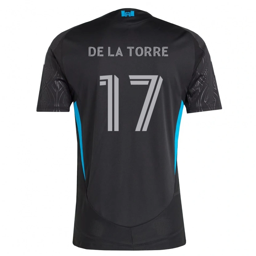 Danxen Mujer Camiseta Luca De La Torre #17 Negro Blanco Azul Cielo 2ª Equipación 2026/27 La Camisa México