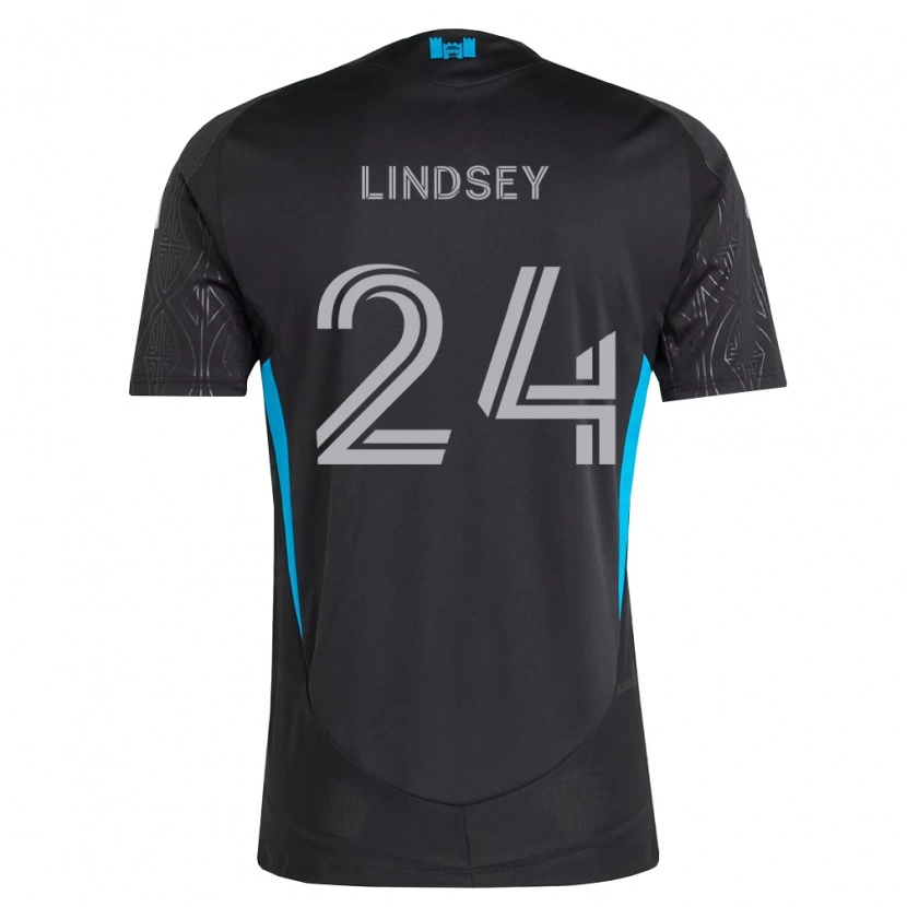 Danxen Mujer Camiseta Jaylin Lindsey #24 Negro Blanco Azul Cielo 2ª Equipación 2026/27 La Camisa México
