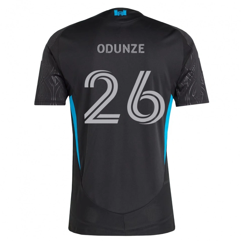 Danxen Mujer Camiseta Chituru Odunze #26 Negro Blanco Azul Cielo 2ª Equipación 2026/27 La Camisa México