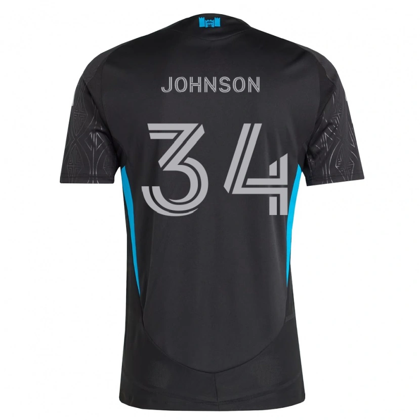 Danxen Mujer Camiseta Andrew Johnson #34 Negro Blanco Azul Cielo 2ª Equipación 2026/27 La Camisa México