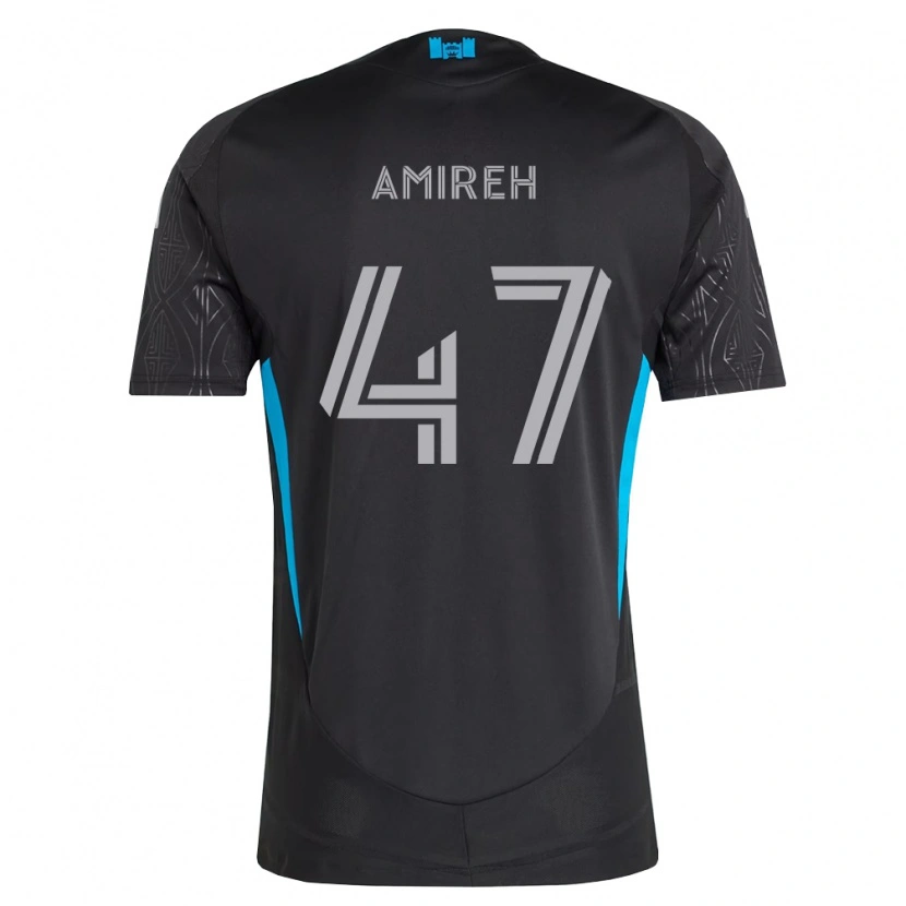 Danxen Mujer Camiseta Adam Amireh #47 Negro Blanco Azul Cielo 2ª Equipación 2026/27 La Camisa México