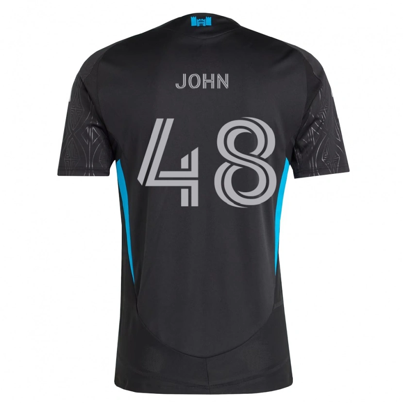 Danxen Mujer Camiseta Aron John #48 Negro Blanco Azul Cielo 2ª Equipación 2026/27 La Camisa México