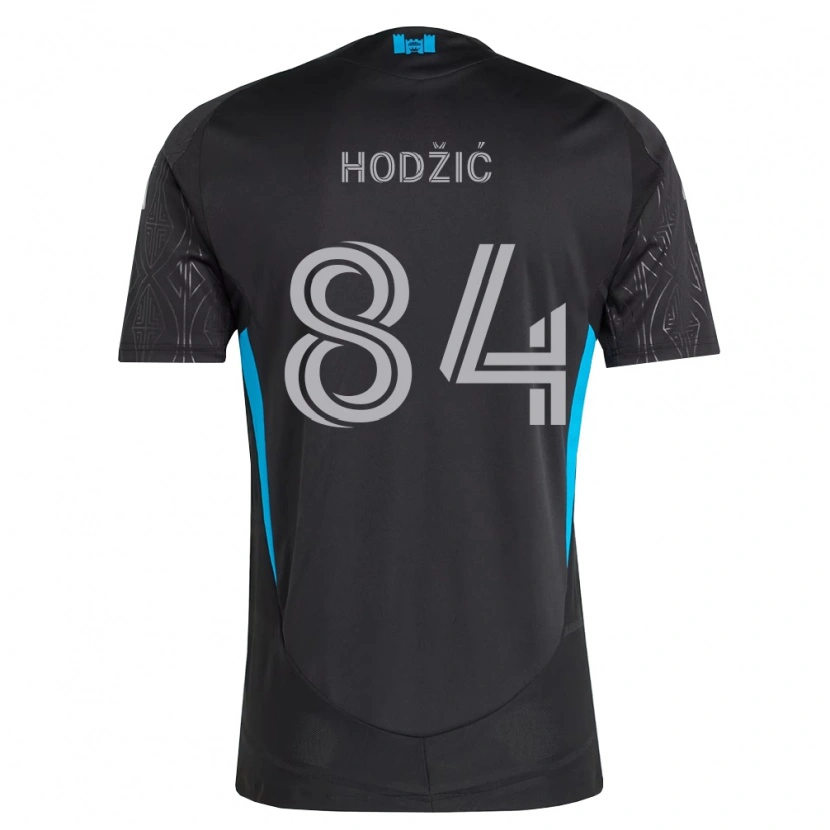 Danxen Mujer Camiseta Amil Hodžić #84 Negro Blanco Azul Cielo 2ª Equipación 2026/27 La Camisa México