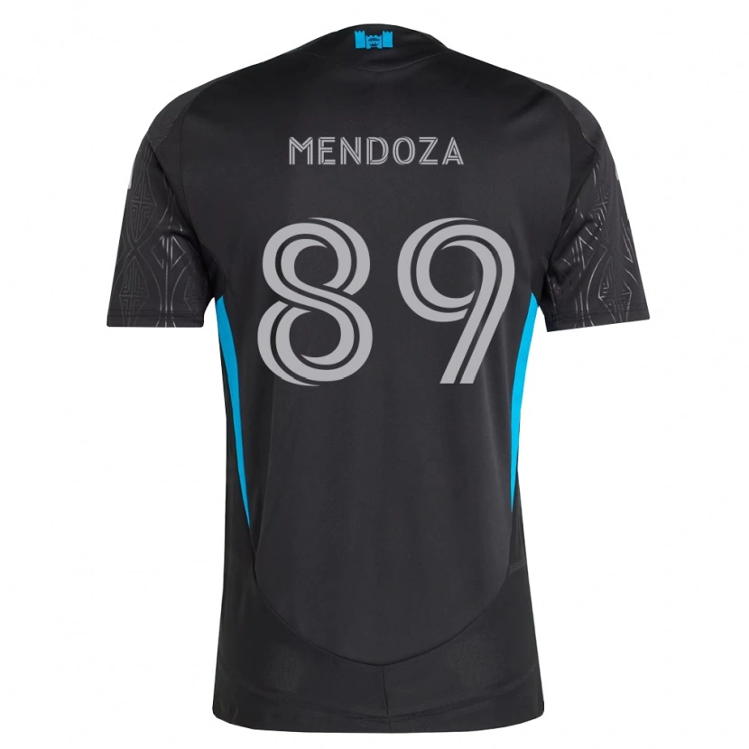 Danxen Mujer Camiseta Adrián Mendoza #89 Negro Blanco Azul Cielo 2ª Equipación 2026/27 La Camisa México
