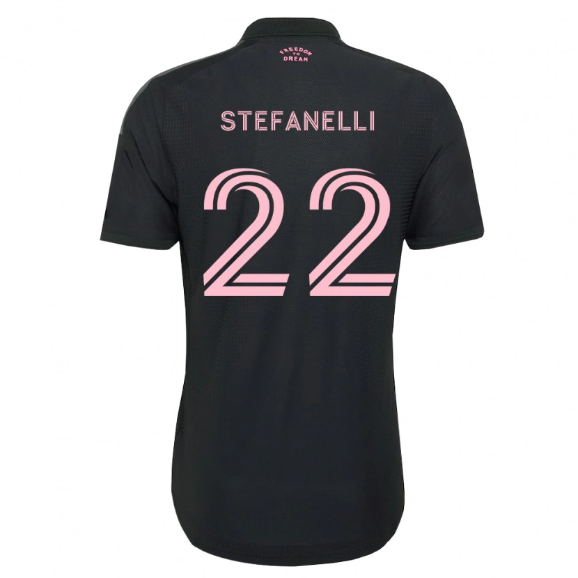 Danxen Mujer Camiseta Nicolás Stefanelli #22 Rosa Negro Blanco 2ª Equipación 2026/27 La Camisa México