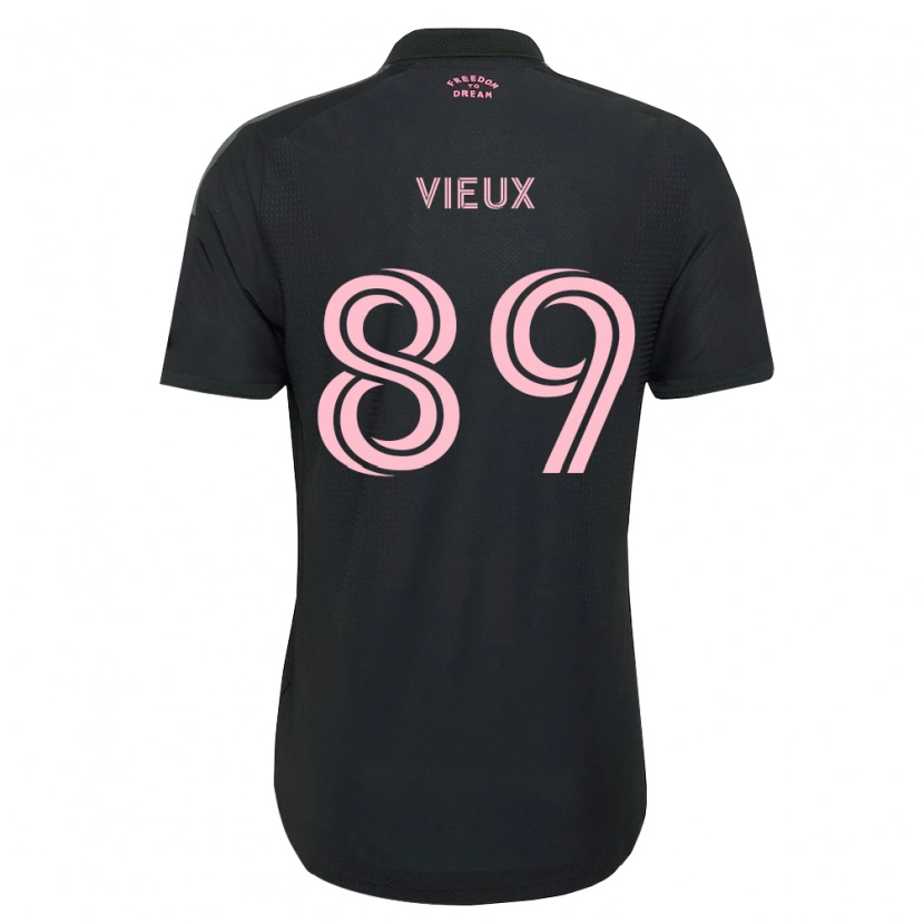 Danxen Mujer Camiseta Matthias Vieux #89 Rosa Negro Blanco 2ª Equipación 2026/27 La Camisa México