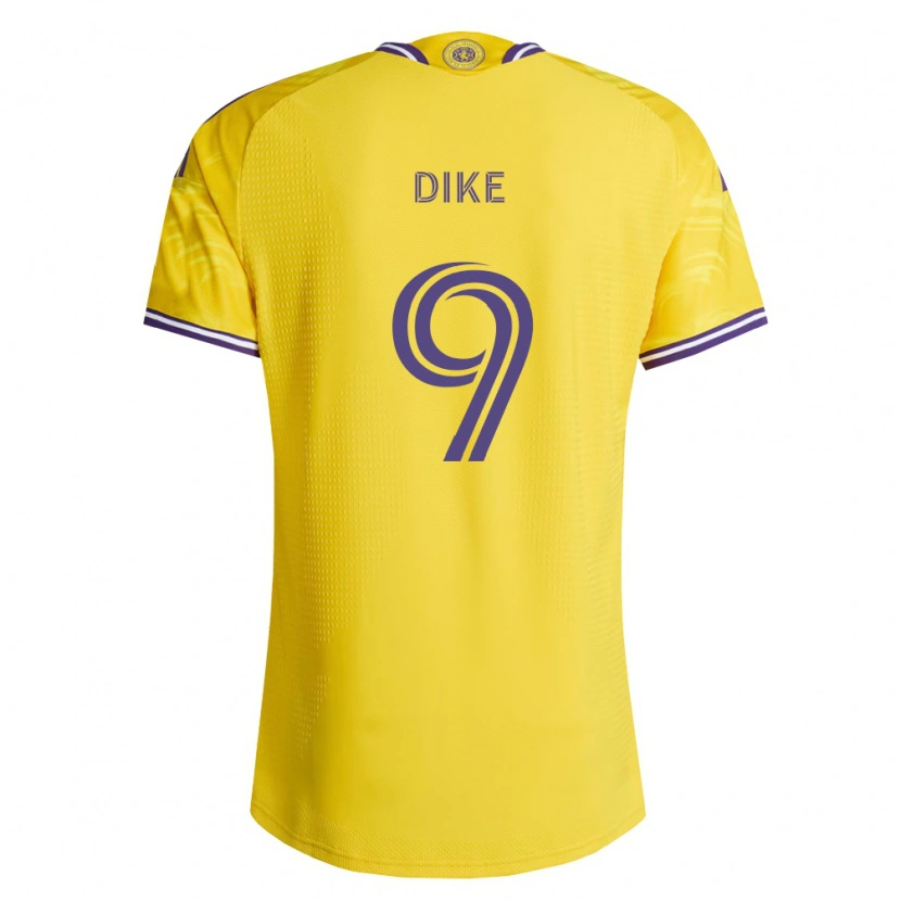 Danxen Mujer Camiseta Daryl Dike #9 Amarillo Morado 2ª Equipación 2026/27 La Camisa México