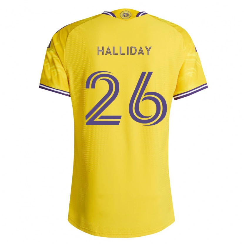 Danxen Mujer Camiseta Michael Halliday #26 Amarillo Morado 2ª Equipación 2026/27 La Camisa México