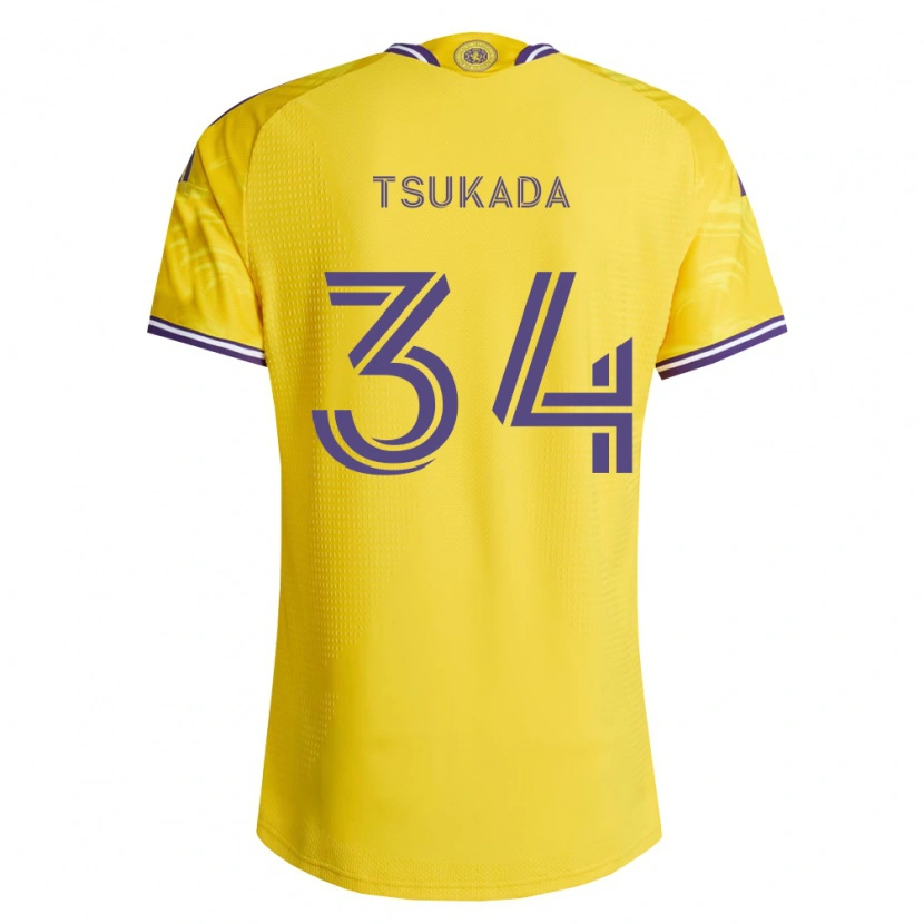 Danxen Mujer Camiseta Yutaro Tsukada #34 Amarillo Morado 2ª Equipación 2026/27 La Camisa México
